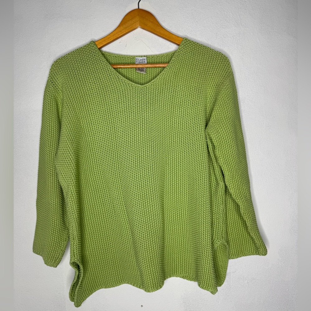 Vintage green Eileen fisher sweater pullover medium